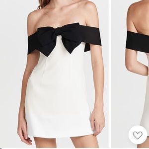 Self Portrait off Shoulder Bow Dress